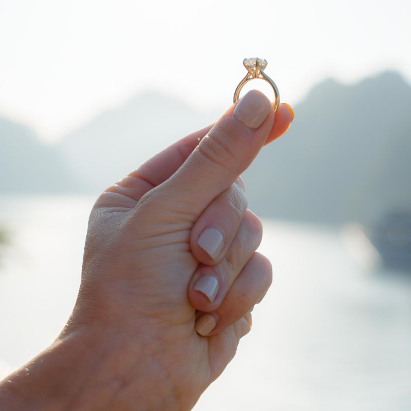 Compromiso romántico en un crucero de lujo