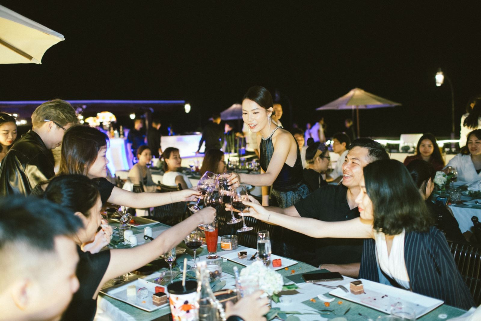 Fiesta de fin de año en un crucero